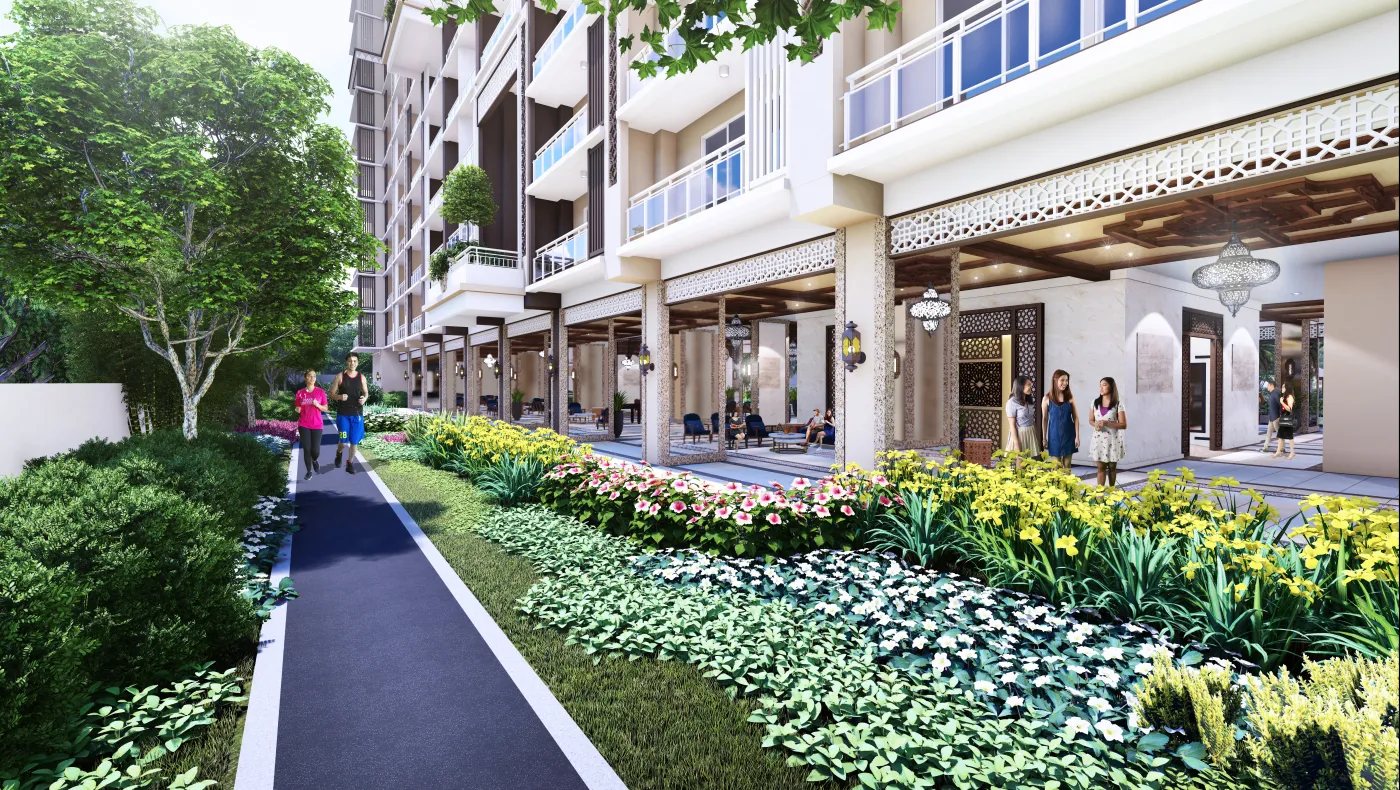 Allegra Garden Place jogging path