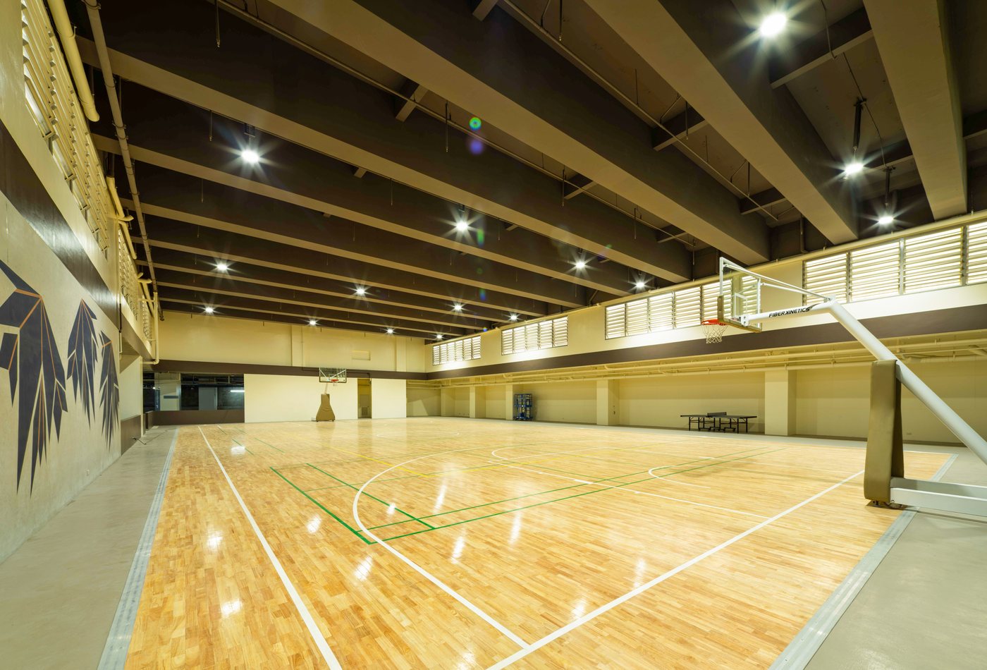 Allegra Garden Place covered multipurpose court, real photo