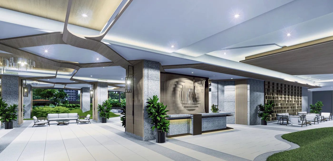 The Calinea Tower reception lobby