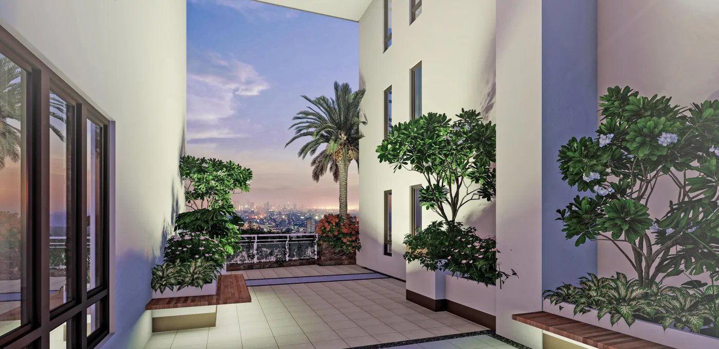The Calinea Tower Sky Patio with Lumiventt technology