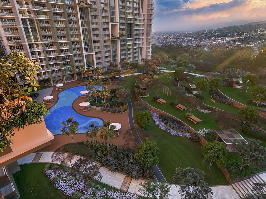 Kalea Heights by DMCI Homes — amenity deck and pool on the Banawa hillside, Cebu City. Architect's perspective.
