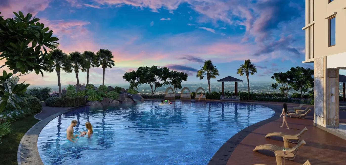 Kiddie pool at One Delta Terraces