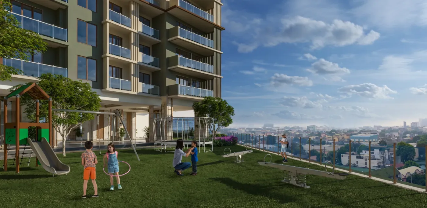 Children's playground at One Delta Terraces