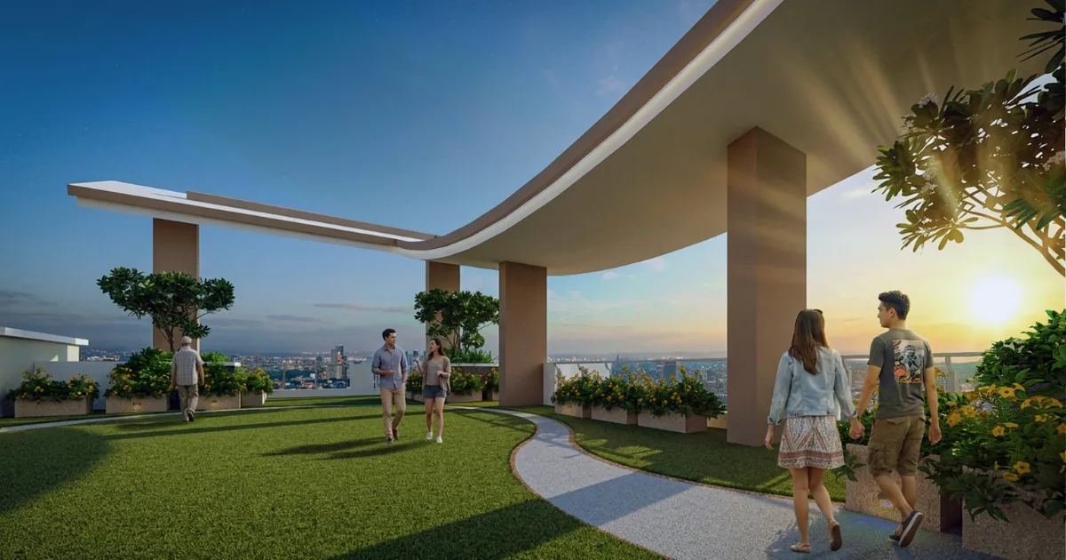 Sky patio at One Delta Terraces