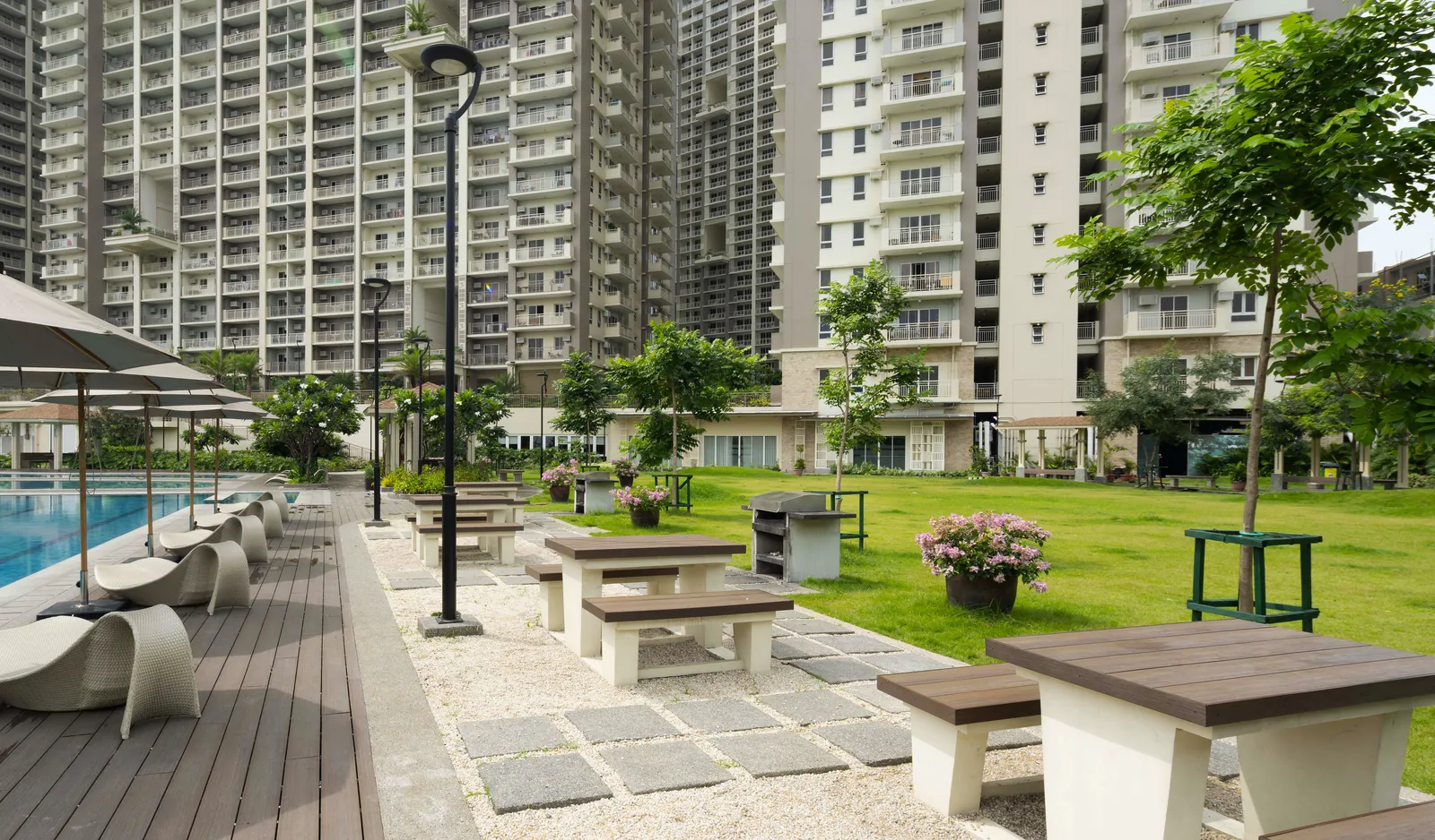 Picnic area at Prisma Residences