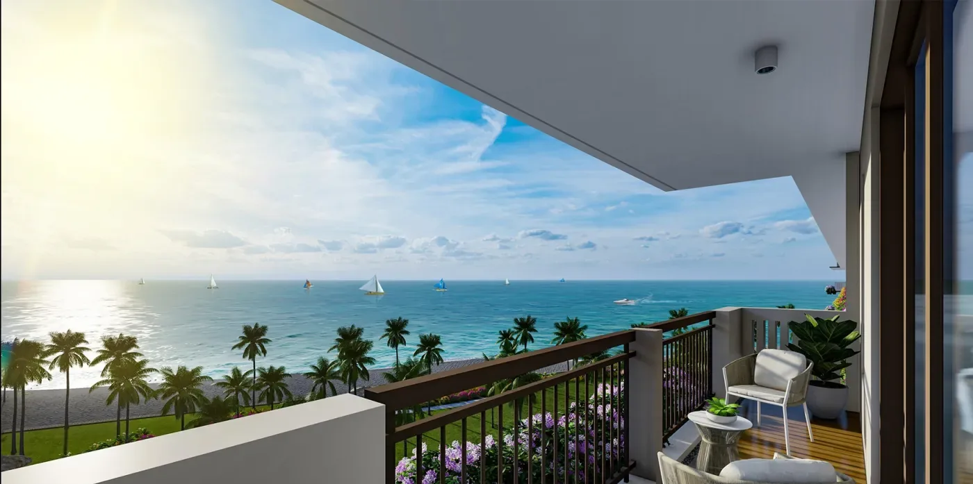 Balcony sea view at Solmera Coast