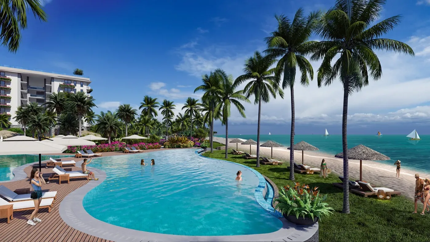 Infinity pool at Solmera Coast, a DMCI Homes leisure residence in San Juan, Batangas