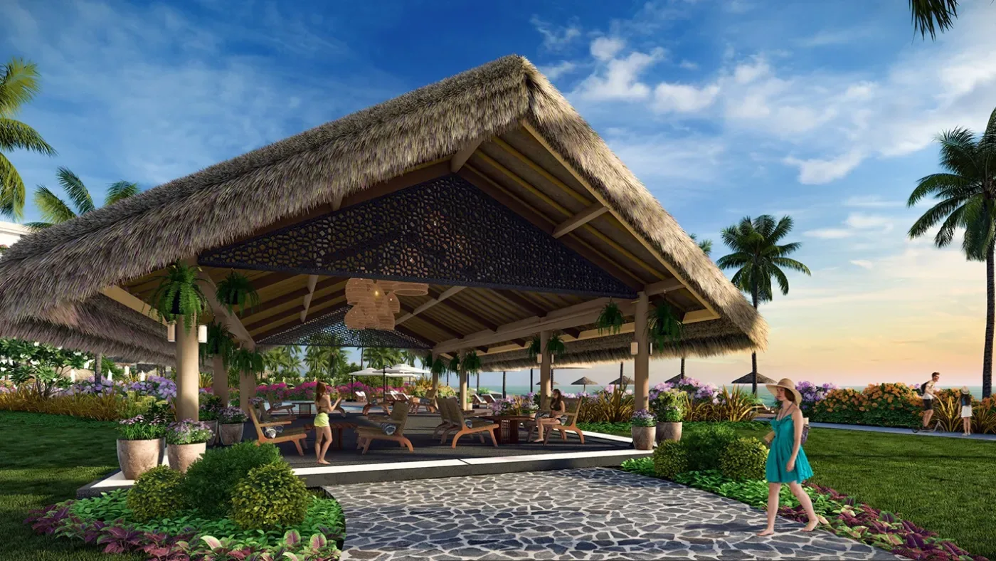 Pool pavilion at Solmera Coast