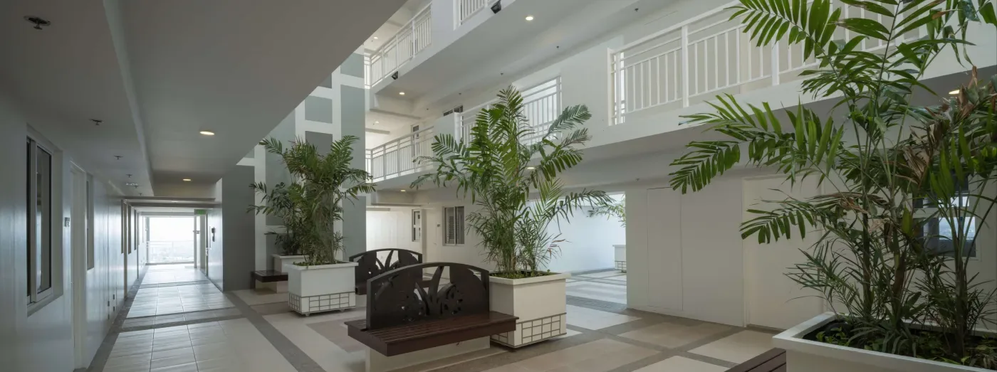 Garden atrium at Sonora Garden Residences