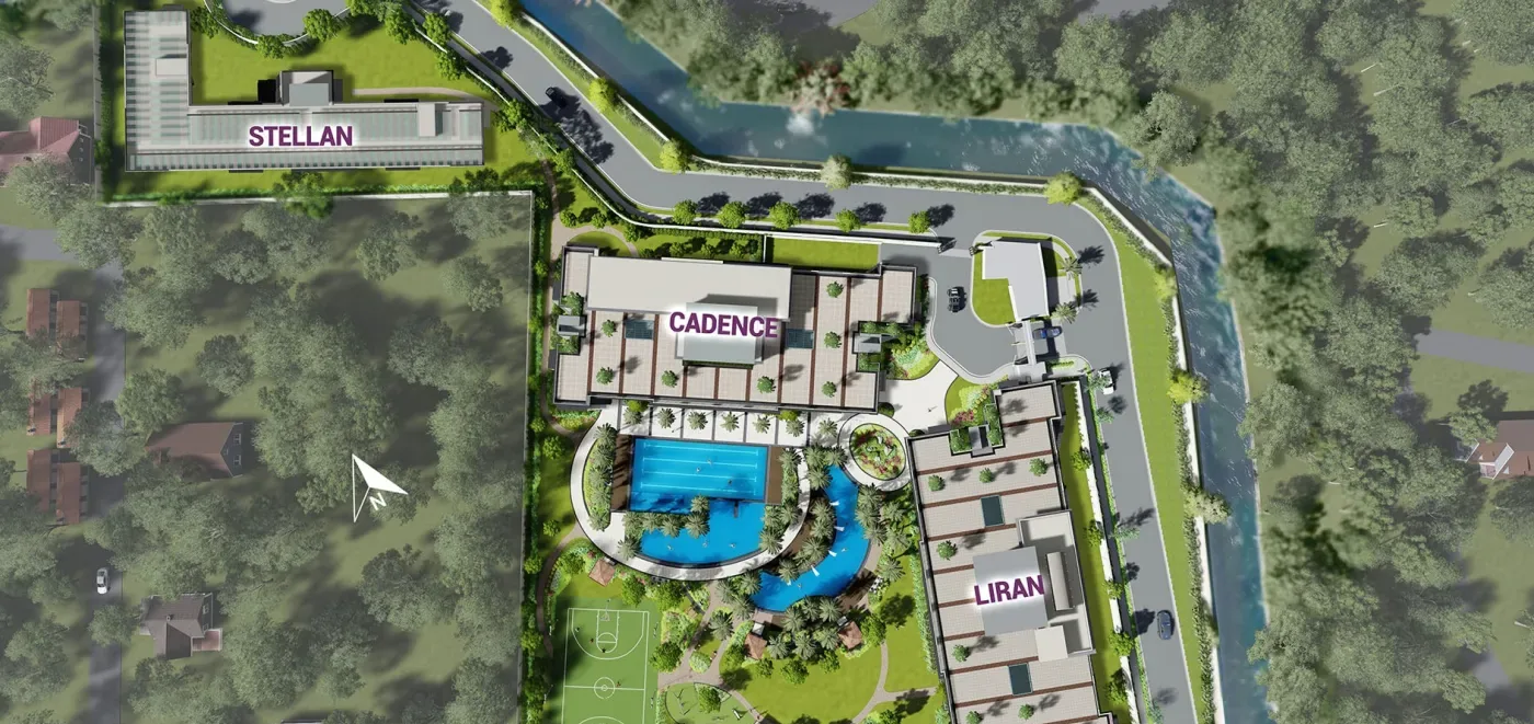 Sonora Garden Residences site development plan showing Cadence, Liran and Stellan