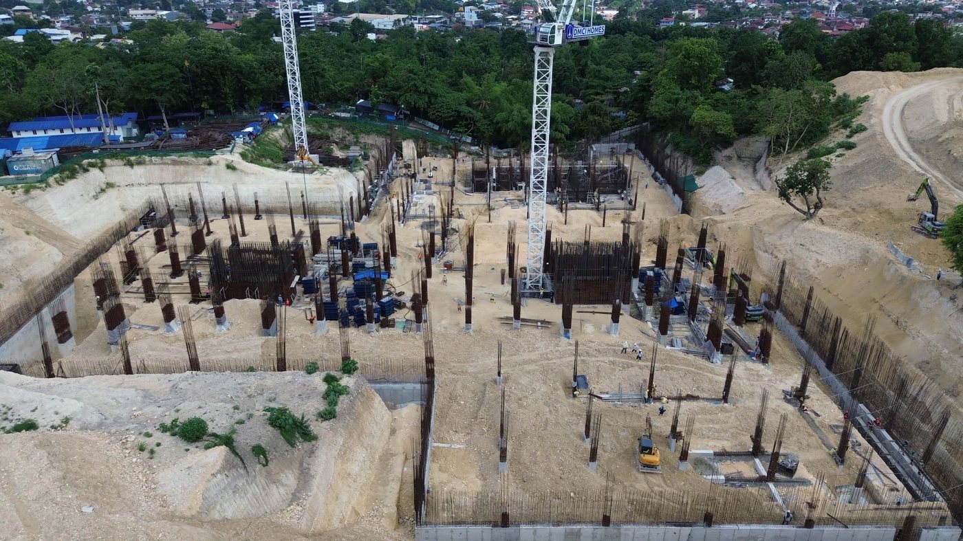 Kalea Heights foundation and column footings, July 2026